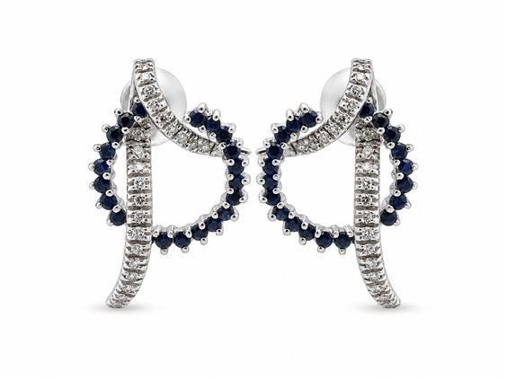 Orecchini Recarlo Donna in Oro Zaffiro 0.90 Ct AB 696/BZ - AB 696/BZ